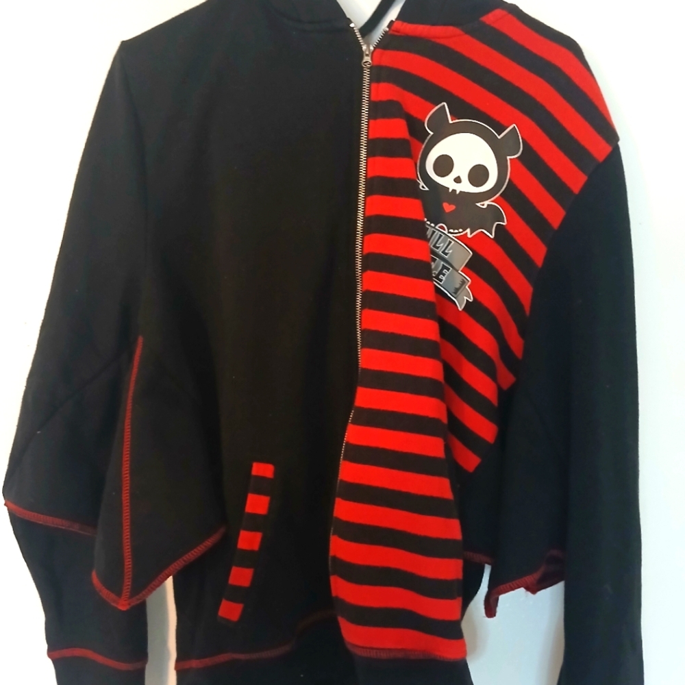 Skeanimals zip up hoodie